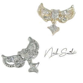 ネイルパーツ ジルコニア ビジュー 【エンジェルシルエット　ジルコニア】 ネイルグッズ ネイル用品 ネイルアート ネイルジュエリー ジュエリーパーツ ネイル デコパーツ パーツ ハンドメイド アクセサリー モチーフ ジェルネイル 韓国