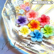 【立体 カラフルプルメリアパーツ】ネイル ネイルアート ネイルパーツ 3D フラワー 花 プルメリア ハワイ…