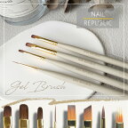 【NAIL REPUBLIC】国産だから高品質 選べる4種 オリジナルネイルブラシ ジェルブラシ ネイル筆 ジェルネイル