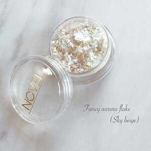 mF t@V[I[t[N XJCx[W t[N mF NOVEL Fancy aurora flake (sky beige) H8 0.2g