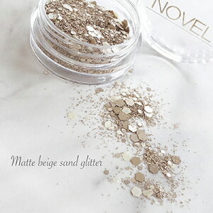 mF }bgx[W ThOb^[ Ob^[ mF NOVEL Matte beige sand glitter 1.3g