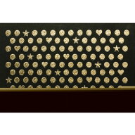 ネイルシール カットシール アメイリー ネイルシール No.5−9 ドット柄 ゴールド