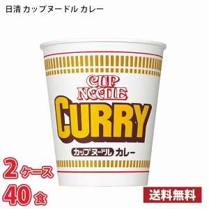 【期間限定特売】 日清 カップヌードル カレー(87g) 40食 (2ケース) 送料無料(北海道は別途700円かかります。沖縄配送不可) / カップ麺