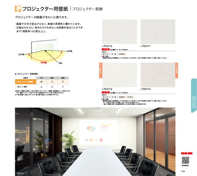 壁紙 クロス 国産 のりなし サンゲツ ファイン プロジェクター用壁紙 Fe6716 Fe6717 Fe6718 Fe6719 1m単位でご注文下さい Room 欲しい に出会える