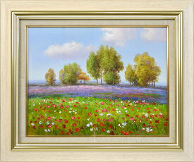 エマ　『ラベンダーの咲く丘』作品サイズ： F6(410×318mm) 大額