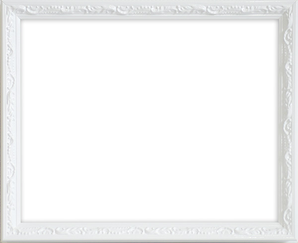 デッサン額縁　カレ/白艶　A4サイズ(297×210mm)　前面アクリル仕様　（ラーソン・ジュール） | 自社工房の額縁専門店ないとう