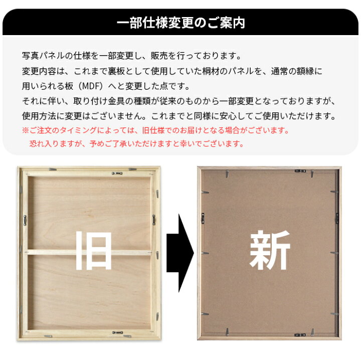 楽天市場】写真パネル 写真A2サイズ用（594×420mm）入れ替え簡単、軽量 