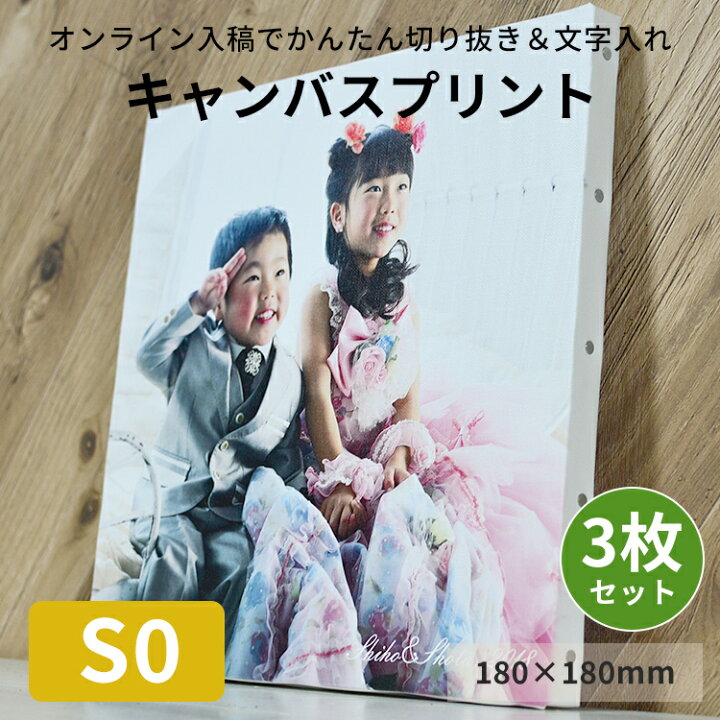 楽天市場】【3枚セット】キャンバスプリント 長方形 正方形 F0（180  