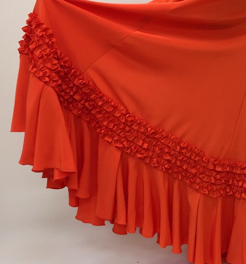 楽天市場】フラメンコ衣装スカート ファルダ 全１８色 特殊体型 特殊
