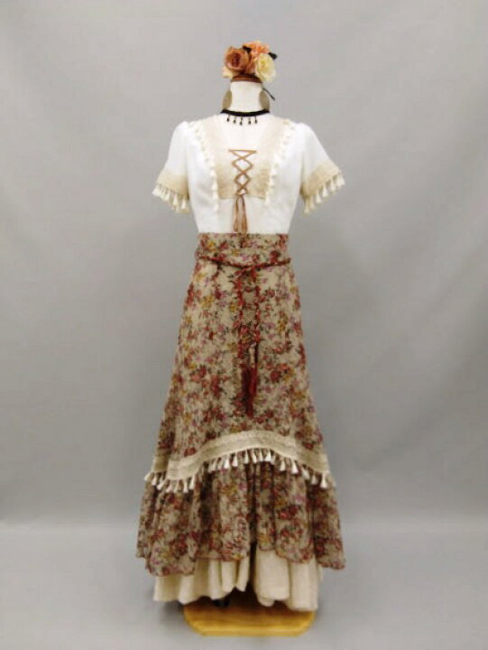 楽天市場】フラメンコ衣装 ツーピース ブラウス スカート ペチコート  