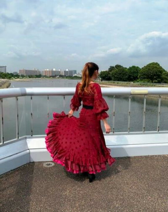 楽天市場】フラメンコ衣装 スリーピース ブラウス スカート ファルダ  