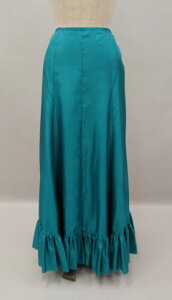 ピーコックグリーンペチコート オーダー エナグア 軽い ペチ カラフル フラメンコ 衣装 イージーオーダー セミオーダー フラメンコ衣装 ダンス衣装 ステージ衣装 舞台衣装 フリル aライン