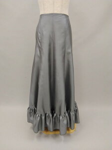 グレーペチコート オーダー エナグア 軽い ペチ カラフル フラメンコ 衣装 イージーオーダー セミオーダー フラメンコ衣装 ダンス衣装 ステージ衣装 舞台衣装 フリル aライン ロング グレー