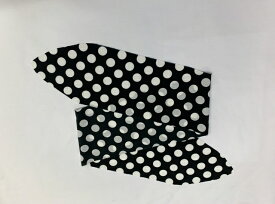 水玉ボウタイ（黒／白）フラメンコシージョパニュエロ　スカーフ水玉水玉ボータイ　大きめ水玉のボータイフラメンコ衣装　ナジャハウス