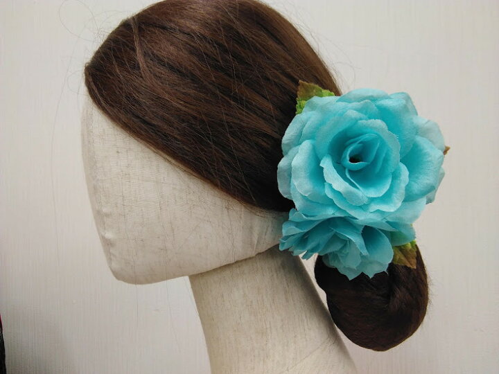 5 Off グリーンの花のコサ ジュ ブローチ