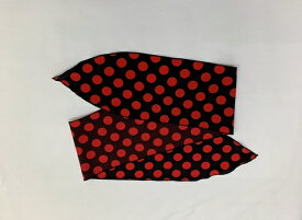水玉ボウタイ（黒／赤）フラメンコシージョパニュエロ　スカーフ水玉水玉ボータイ　大きめ水玉のボータイフラメンコ衣装　ナジャハウス
