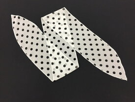 白／黒水玉ボウタイフラメンコシージョパニュエロ　スカーフ水玉小さい水玉ボータイフラメンコ衣装　ナジャハウス