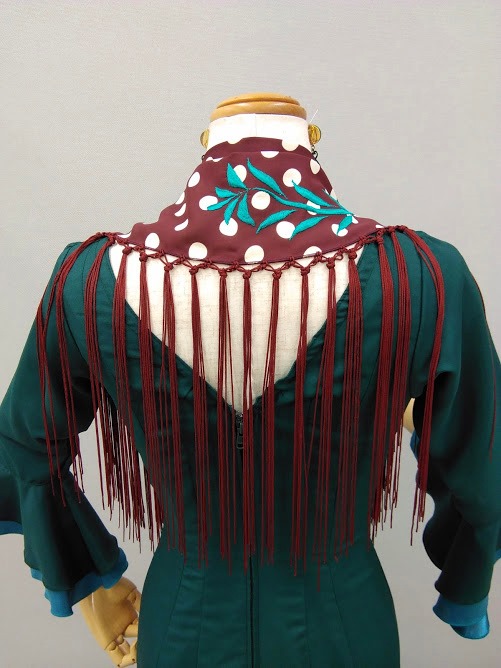 楽天市場フラメンコ衣装フレコ付きシ−ジョフレコ付きシ−ジョ刺繍