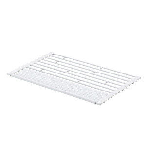 tower 折り畳み水切り タワー シリコーントレー付き S ホワイト