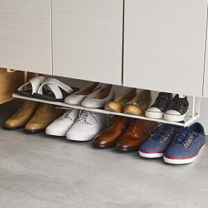 tower 組立式 浮かせる伸縮シューズラック タワー ホワイト