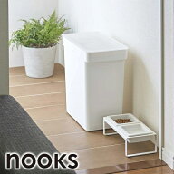密閉ペットフードストッカー 12kg ホワイト 計量カップ付き ヌークス nooks 山崎実業