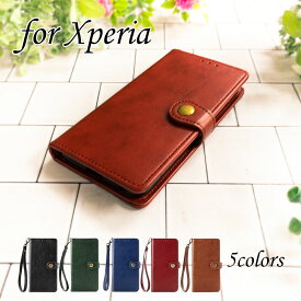 スマホケース手帳型 エクスペリア Xperia 5(docomo:SO-01M/au:SOV41) Xperia 8(SOV42)/8 Lite Xperia Ace(SO-02L) notebook ブラック レッド グリーン ブルー ブラウン スマ