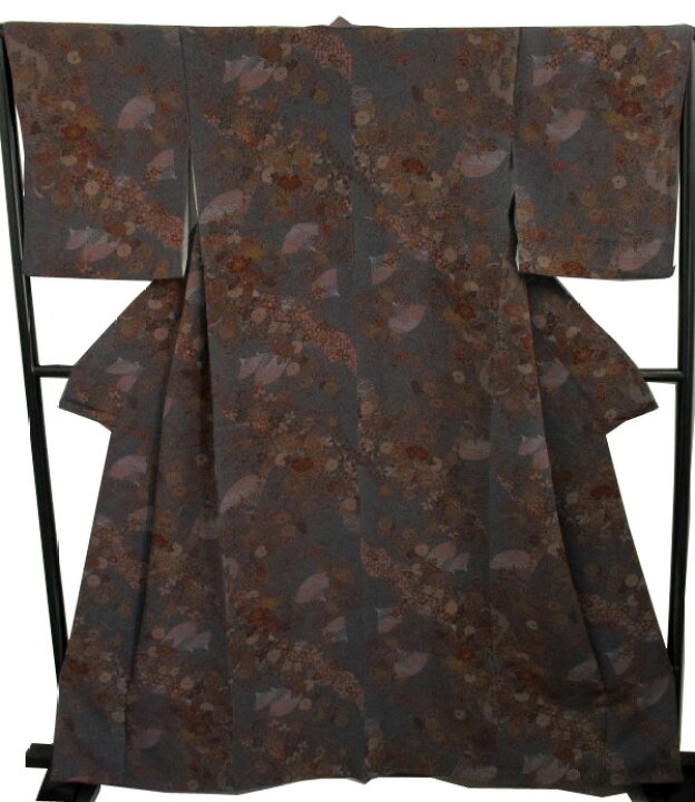 楽天市場】【中古】中古美品 訳あり 女袷 ちりめん 小紋着物(正絹 