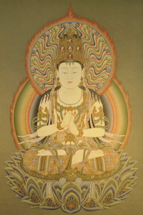 楽天市場】大日如来 仏画掛け軸（半切サイズ） : 仏像仏画チベット美術 