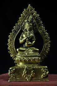 普賢菩薩 銅造 鍍金彫金仕上げ 一点もの