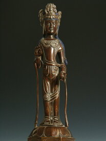 観音菩薩 銅造彫金仕上げ