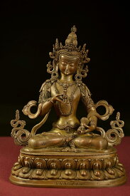 普賢菩薩 銅造彫金仕上げ