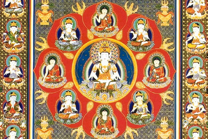 楽天市場】仏画色紙 胎蔵界曼荼羅 : 仏像仏画チベット美術卸の天竺堂