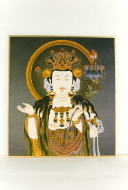 仏画色紙 卯歳の守り本尊　文殊菩薩