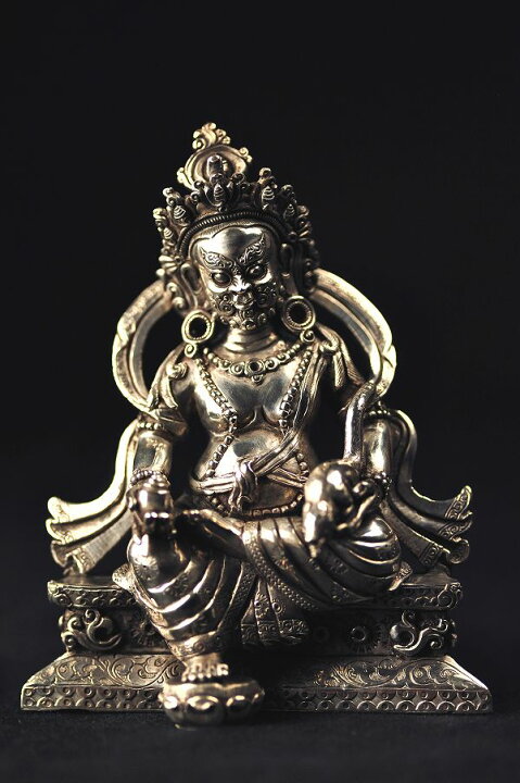 楽天市場】毘沙門天 銀製彫金仕上げ : 仏像仏画チベット美術卸の天竺堂