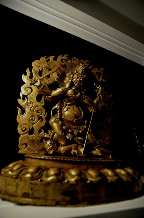 楽天市場】大黒天（マハカーラ） 銅造鍍金彫金仕上げ : 仏像仏画 