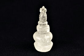 仏塔（ストゥーパ） 水晶彫刻(c)