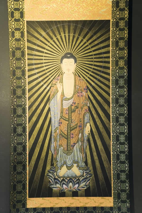 阿弥陀如来　仏画掛け軸（半切サイズ） | 仏像仏画チベット美術卸の天竺堂