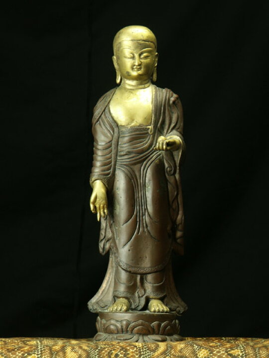楽天市場】地蔵菩薩 銅造鍍金彫金仕上げ 一点もの : 仏像仏画チベット 