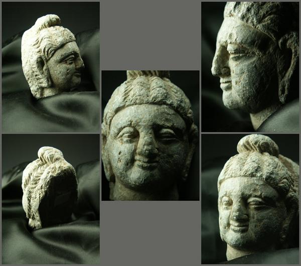 楽天市場】ガンダーラ仏 仏陀頭部 2-4世紀石像 : 仏像仏画チベット美術
