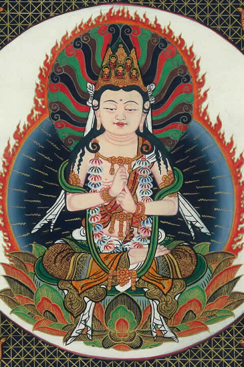 楽天市場】肉筆仏画 大日如来(金剛界一印会) : 仏像仏画チベット美術卸 