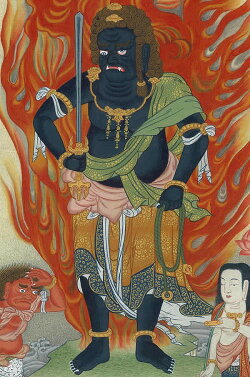 楽天市場 肉筆仏画 不動明王 仏像仏画チベット美術卸の天竺堂