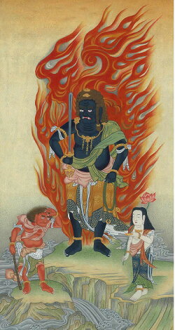 楽天市場 肉筆仏画 不動明王 仏像仏画チベット美術卸の天竺堂