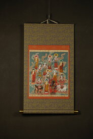 十三仏 模表装仕立て 仏画掛け軸（模軸）