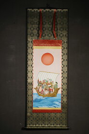 七福神 仏画掛け軸（半切サイズ）
