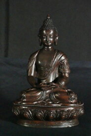 釈迦如来 銅造彫金仕上げ
