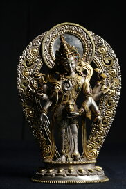 楽天市場】ヴィシュヌ神 黄銅製 : 仏像仏画チベット美術卸の天竺堂