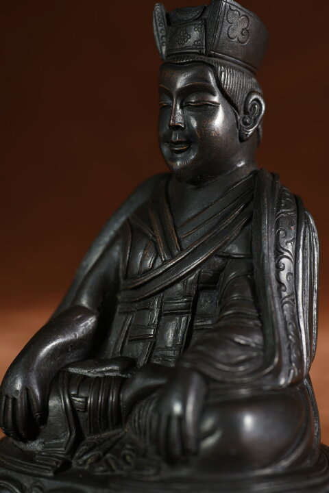 楽天市場】チベット高僧(ラマ祖師)銅造彫金仕上げ : 仏像仏画チベット 