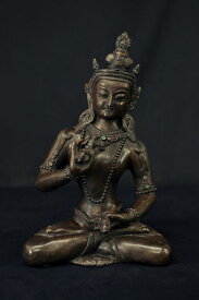 普賢菩薩 銅造彫金仕上げ