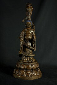 虚空蔵菩薩　銅造彫金仕上げ
