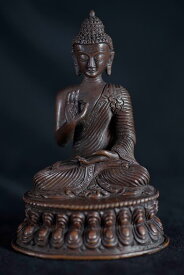 釈迦如来 銅造彫金仕上げ